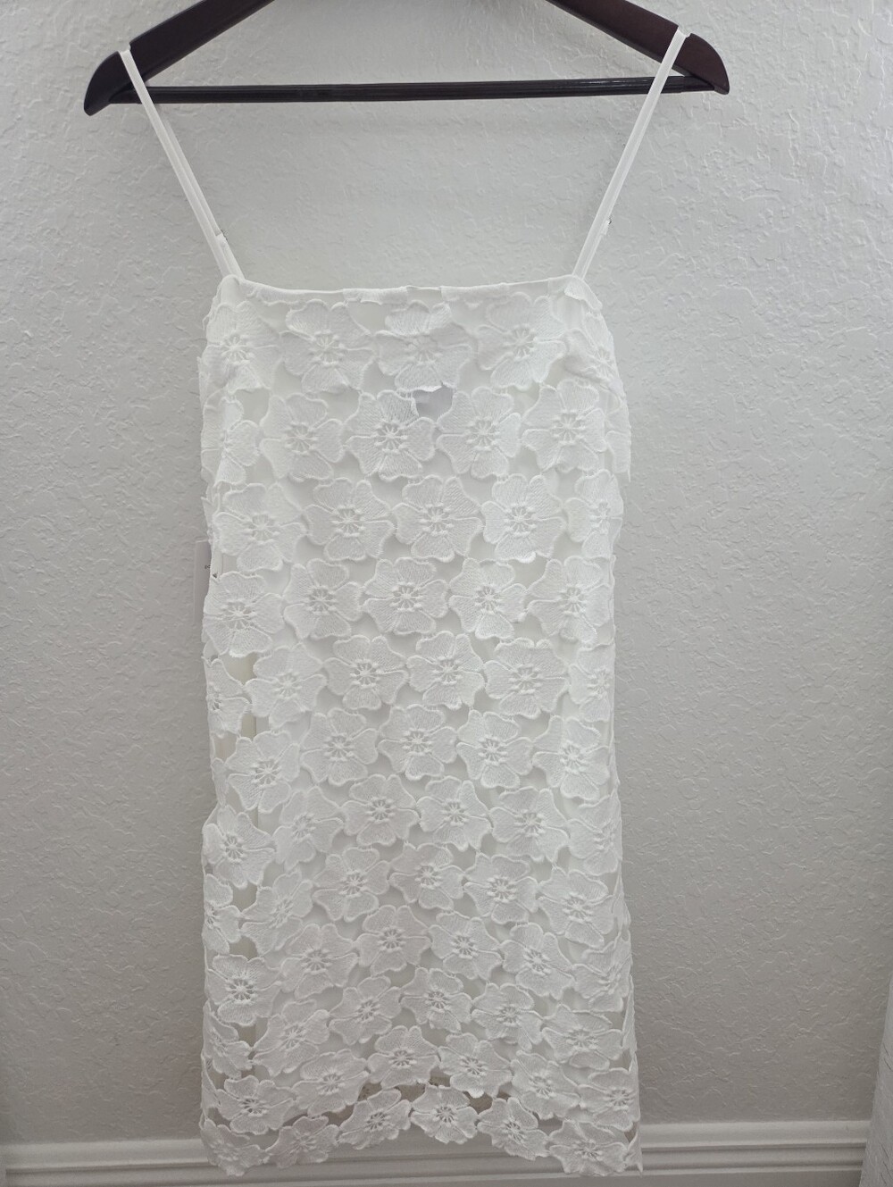 NWT Petal & Pup White Floral Lace Overlay Dress - Trinny Mini Dress
